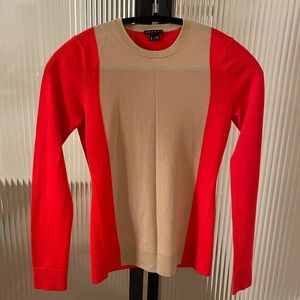 Theory Colorblock Wool Sweater